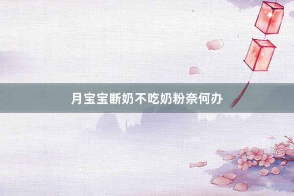 月宝宝断奶不吃奶粉奈何办
